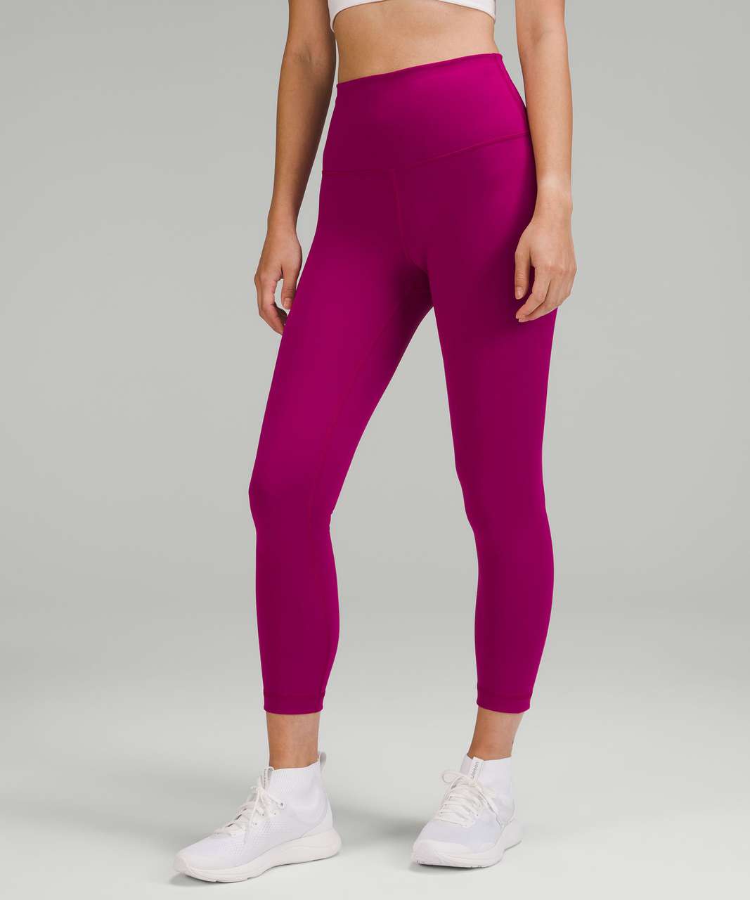 Lululemon Wunder Train High-Rise Crop 23 - Ripened Raspberry - lulu  fanatics