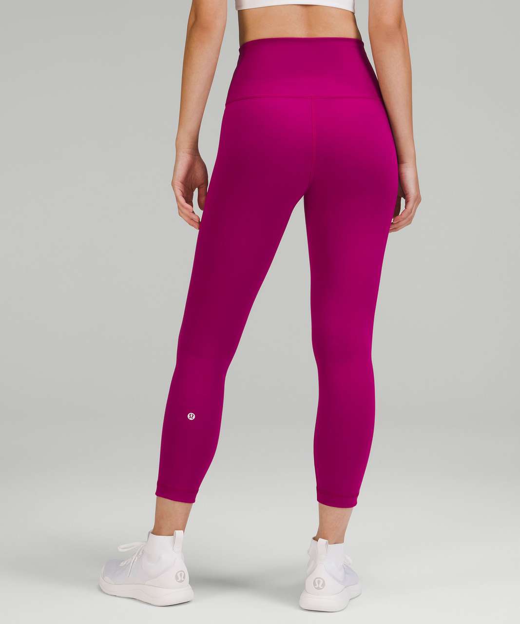 Lululemon Size 8 Wunder Train HR Crop 23 Magenta Purple MGPR Everlux Pant  Run