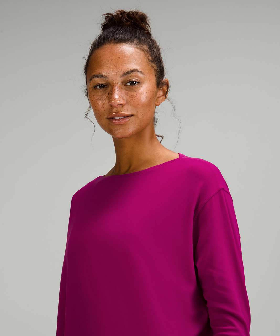 Lululemon Back in Action Long Sleeve Shirt *Nulu - Magenta Purple