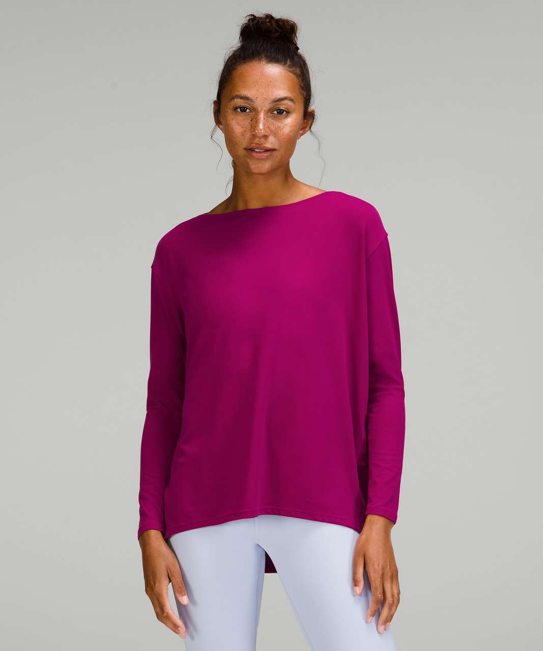 Lululemon Back in Action Long Sleeve Shirt *Nulu - Magenta Purple