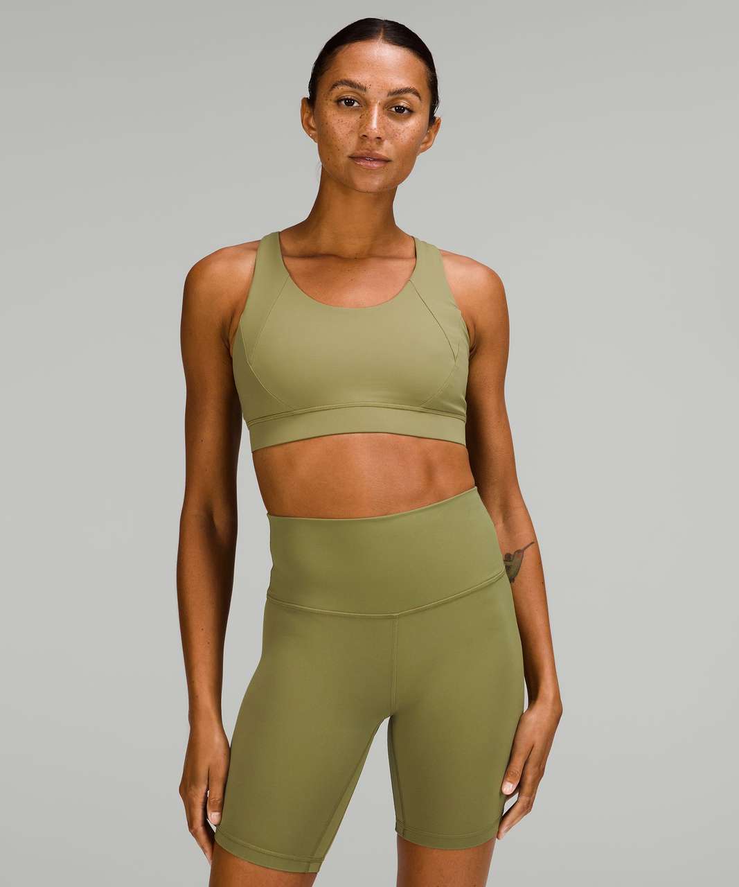 Lululemon Free to Be Elevated Bra *Light Support, DD/DDD(E) Cup - Bronze Green