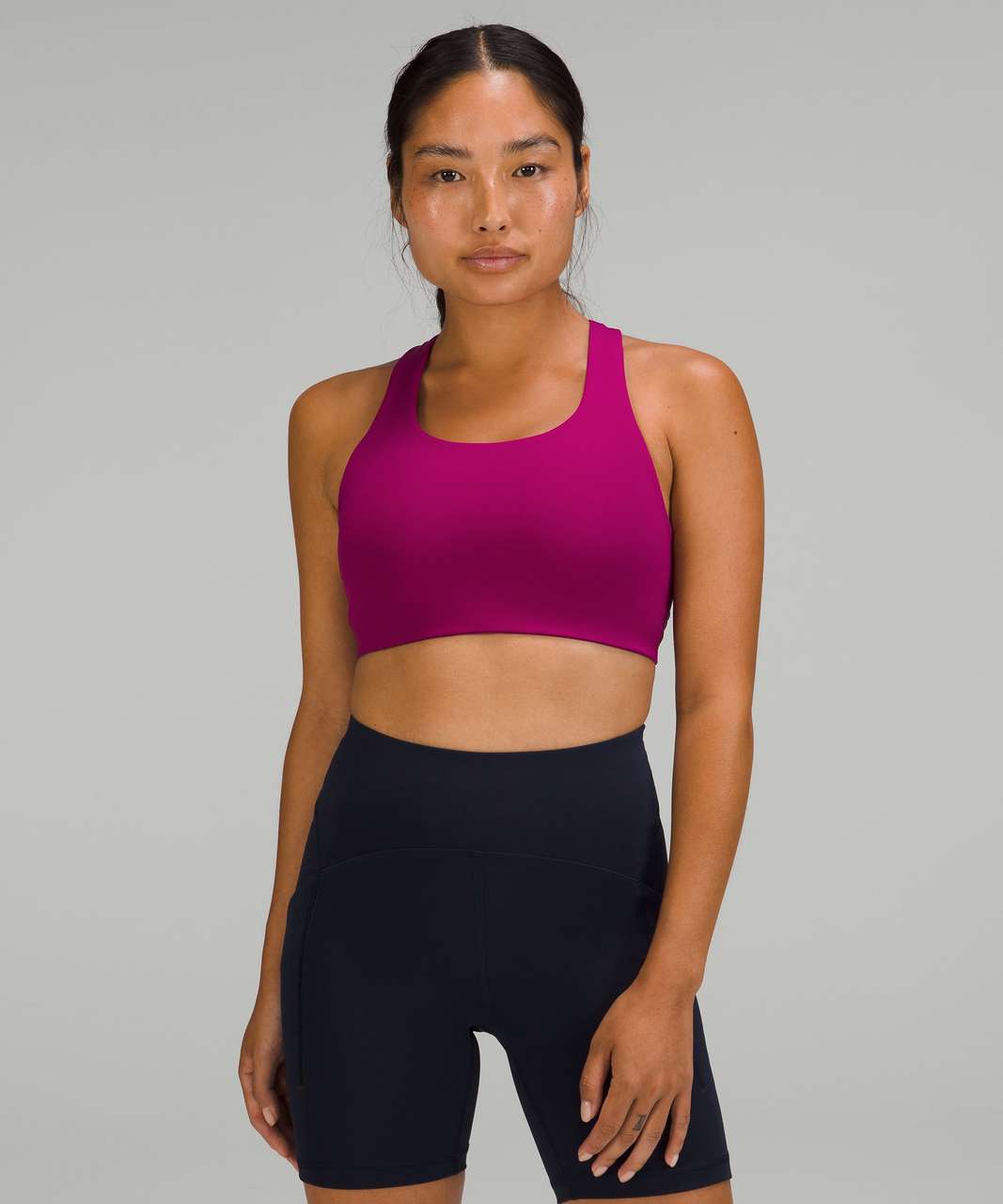 Lululemon Invigorate Bra with Clasp *High Support, B/C Cup - Magenta Purple  - lulu fanatics