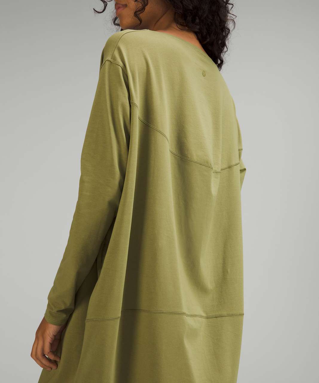 Lululemon Back in Action Long Sleeve Dress - Wild Mint - lulu fanatics