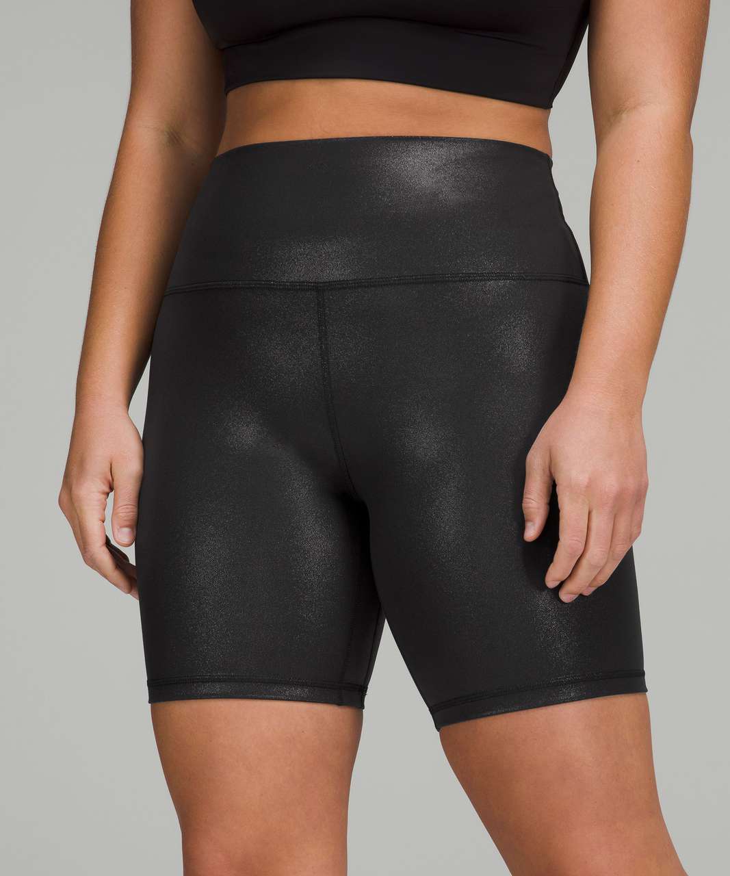 Lululemon Align High-Rise Short 8 *Shine - Radiate Foil Print Black - lulu  fanatics