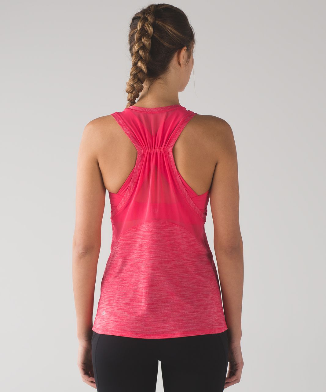 Lululemon Work The Circuit Tank - Heathered Lush Coral / Lush Coral