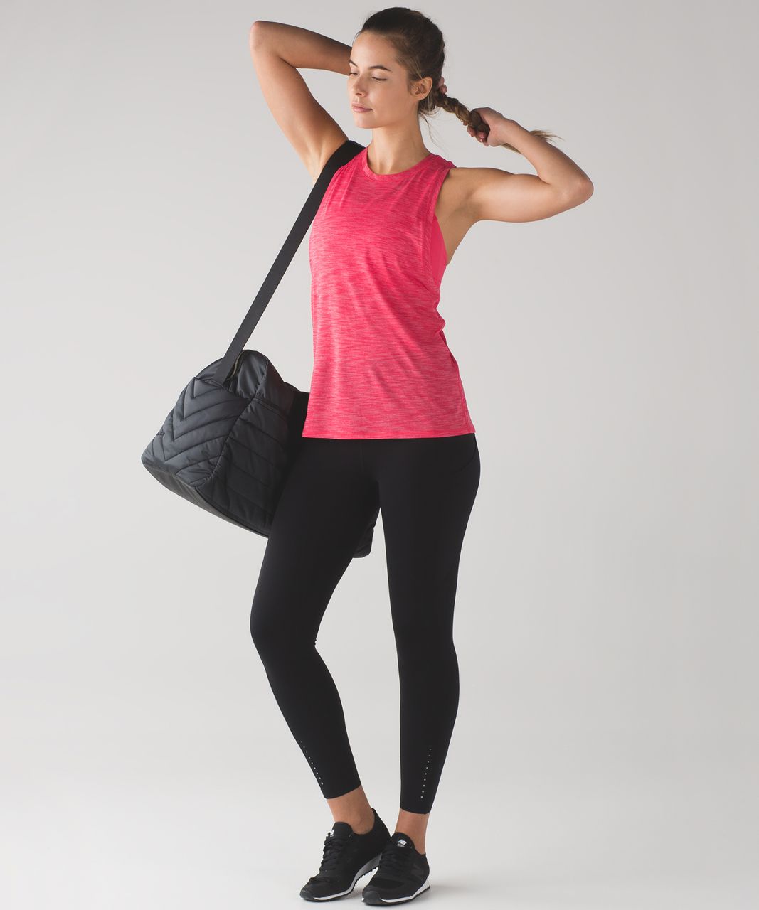 Lululemon Work The Circuit Tank - Heathered Lush Coral / Lush Coral