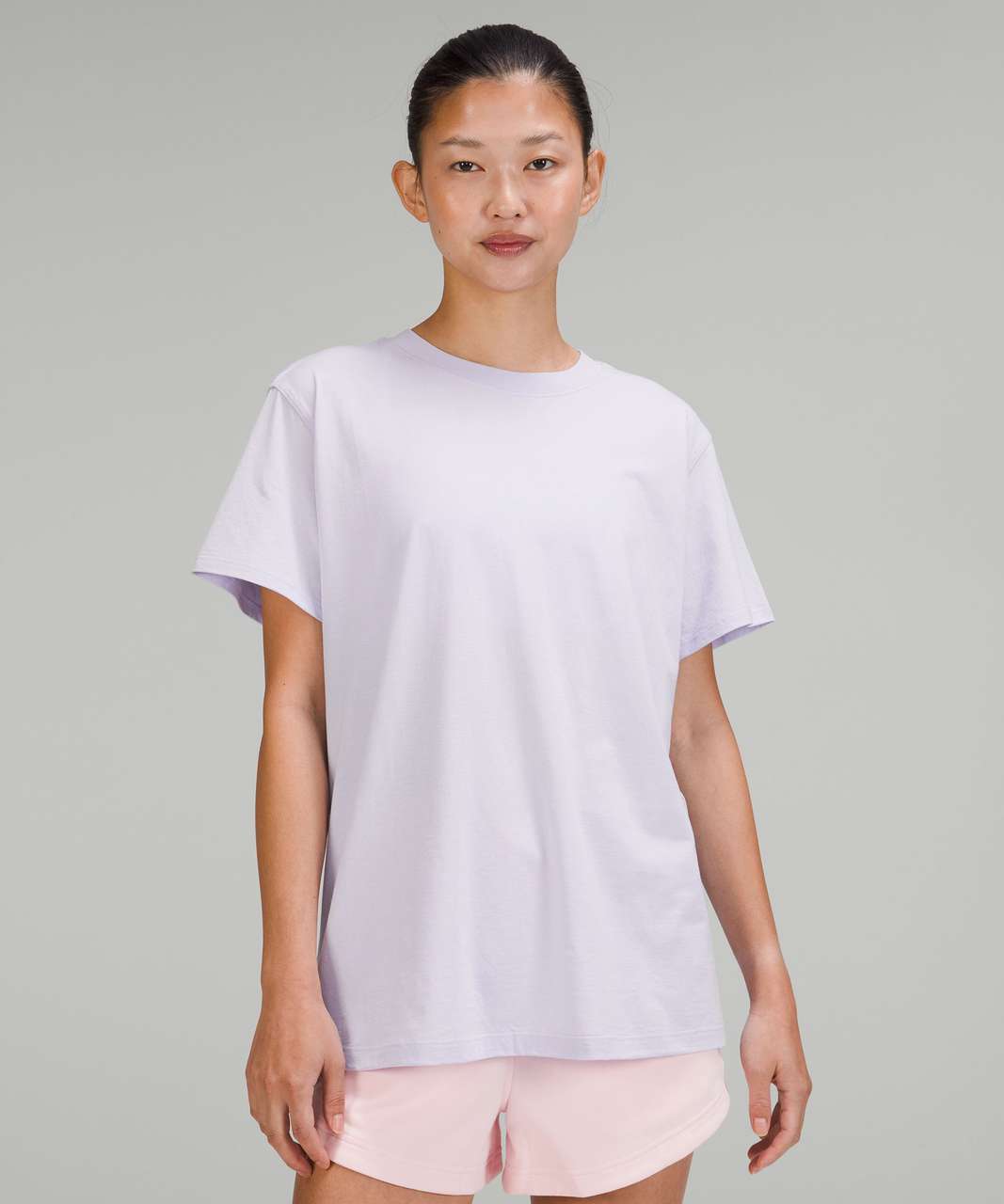 Lululemon All Yours Cropped T-Shirt - Pastel Blue - lulu fanatics