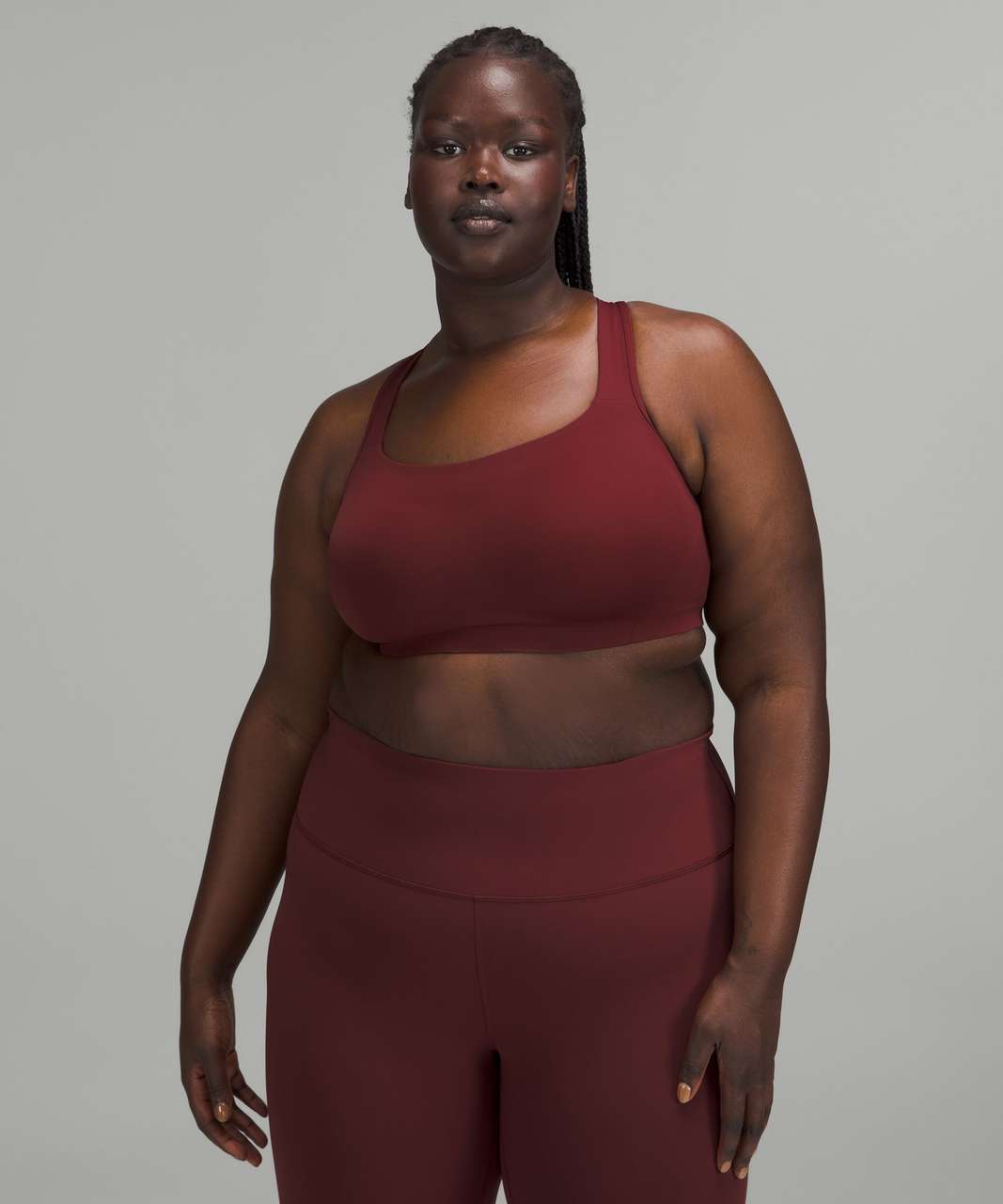 Lululemon All Powered Up Bra *Medium Support, A-G Cups - Red Merlot