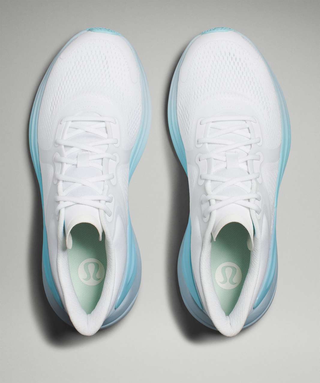 Lululemon Blissfeel Womens Running Shoe - White / Cyan Blue / Cirrus Blue