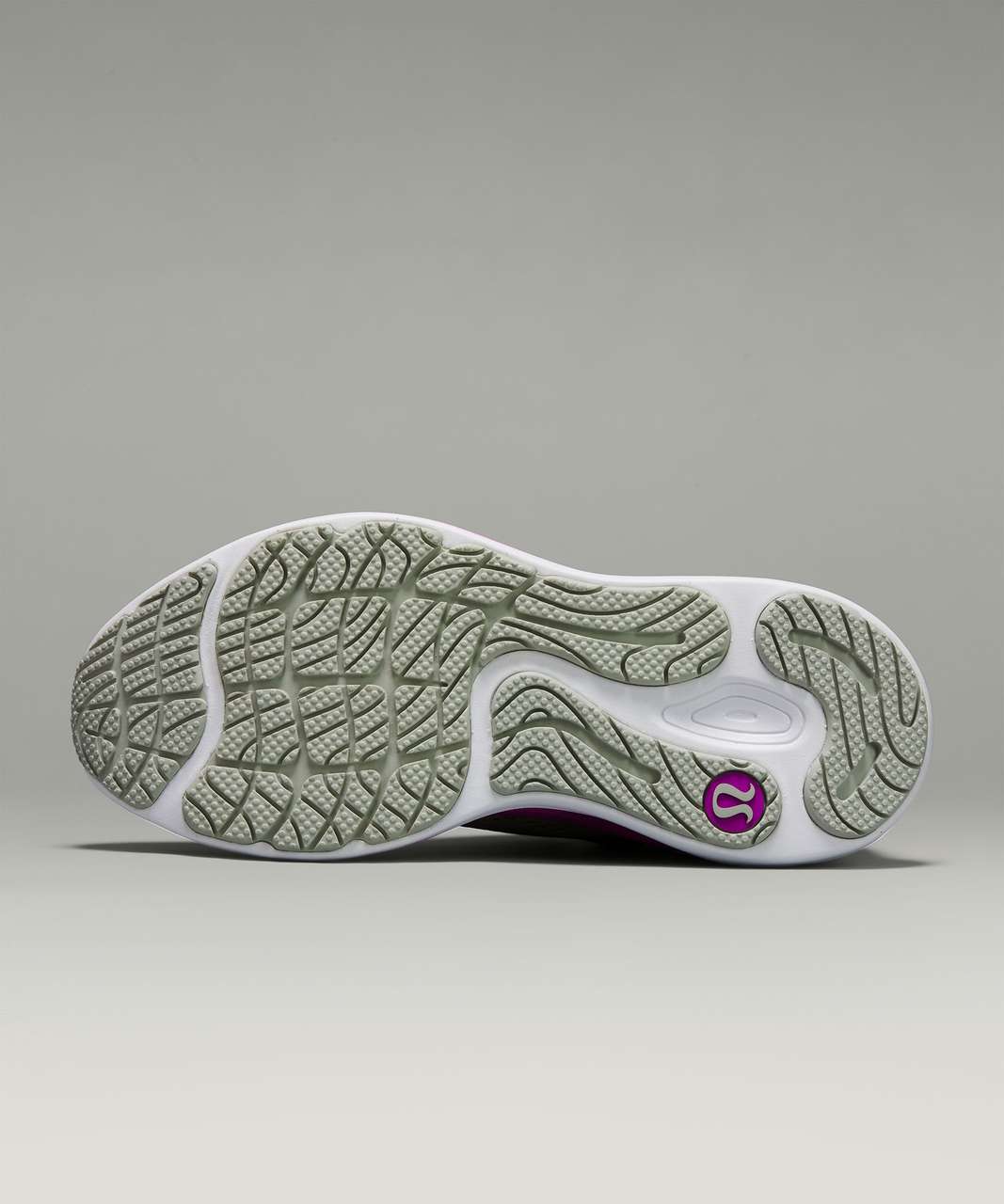 Lululemon Blissfeel Womens Running Shoe - Rosemary Green / Purple Highlight / White