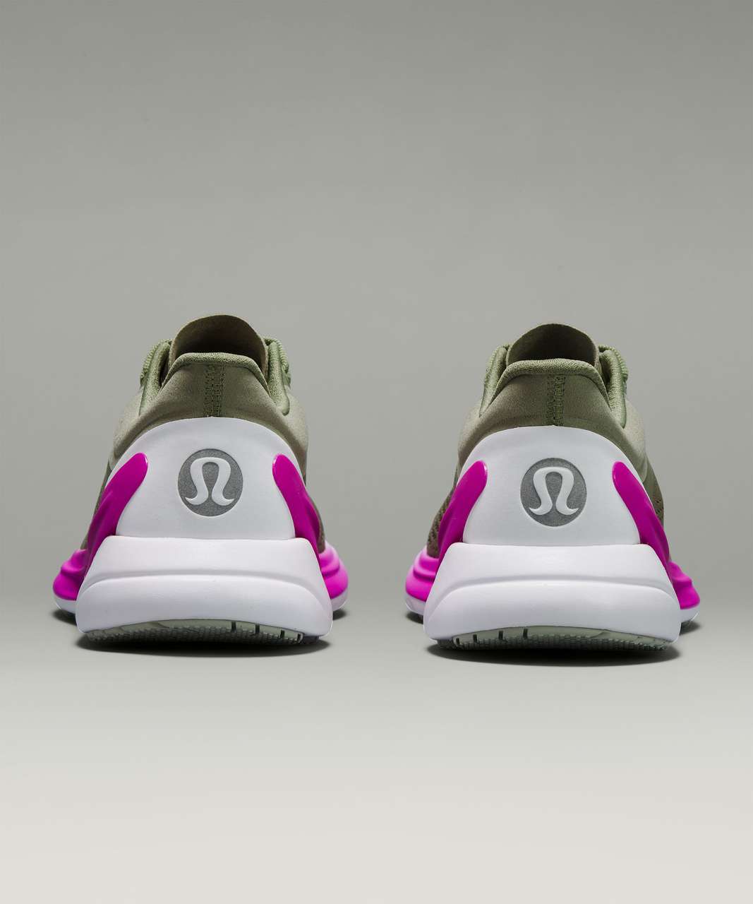 Lululemon Blissfeel Womens Running Shoe - Rosemary Green / Purple Highlight / White