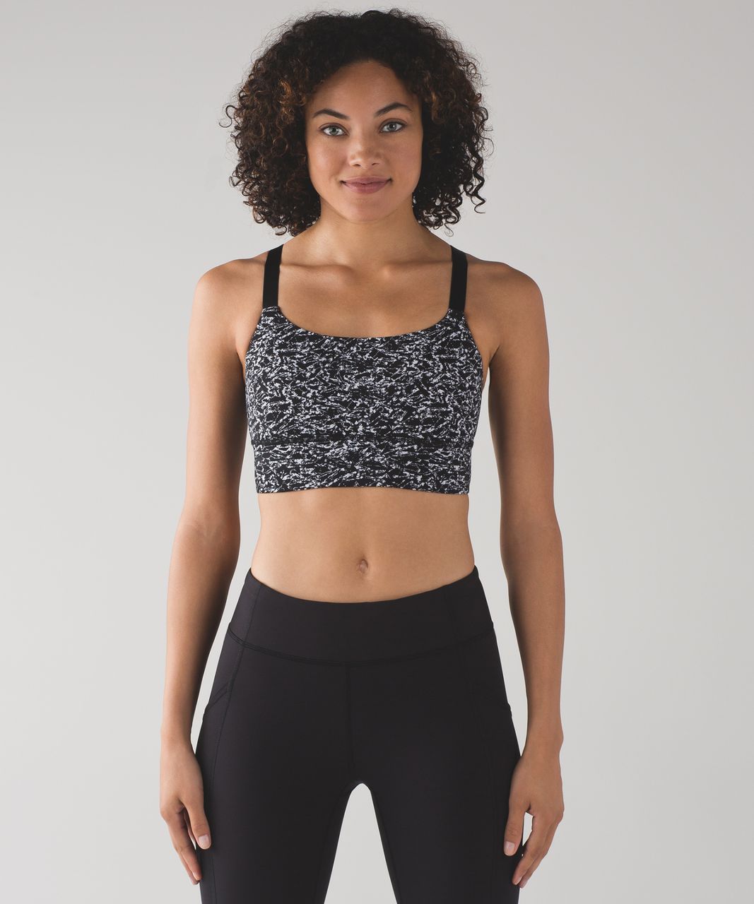 Lululemon Both Ways Bra - Iced Wave White Black