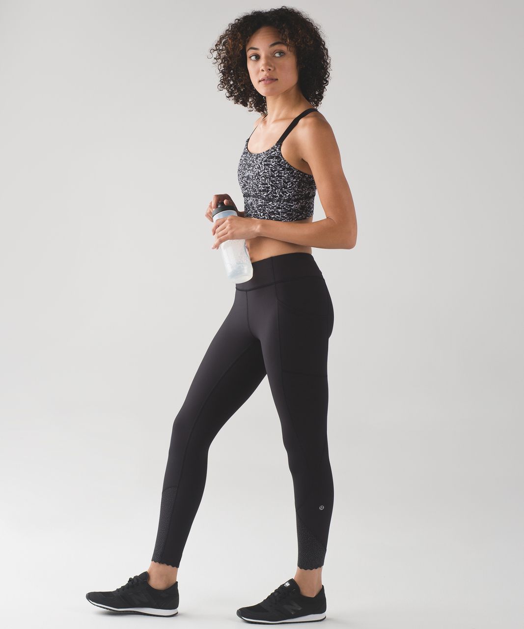 Lululemon Both Ways Bra - Iced Wave White Black - lulu fanatics