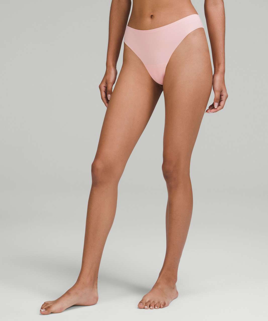 Lululemon UnderEase Mid-Rise Thong Underwear - Butter Pink - lulu fanatics