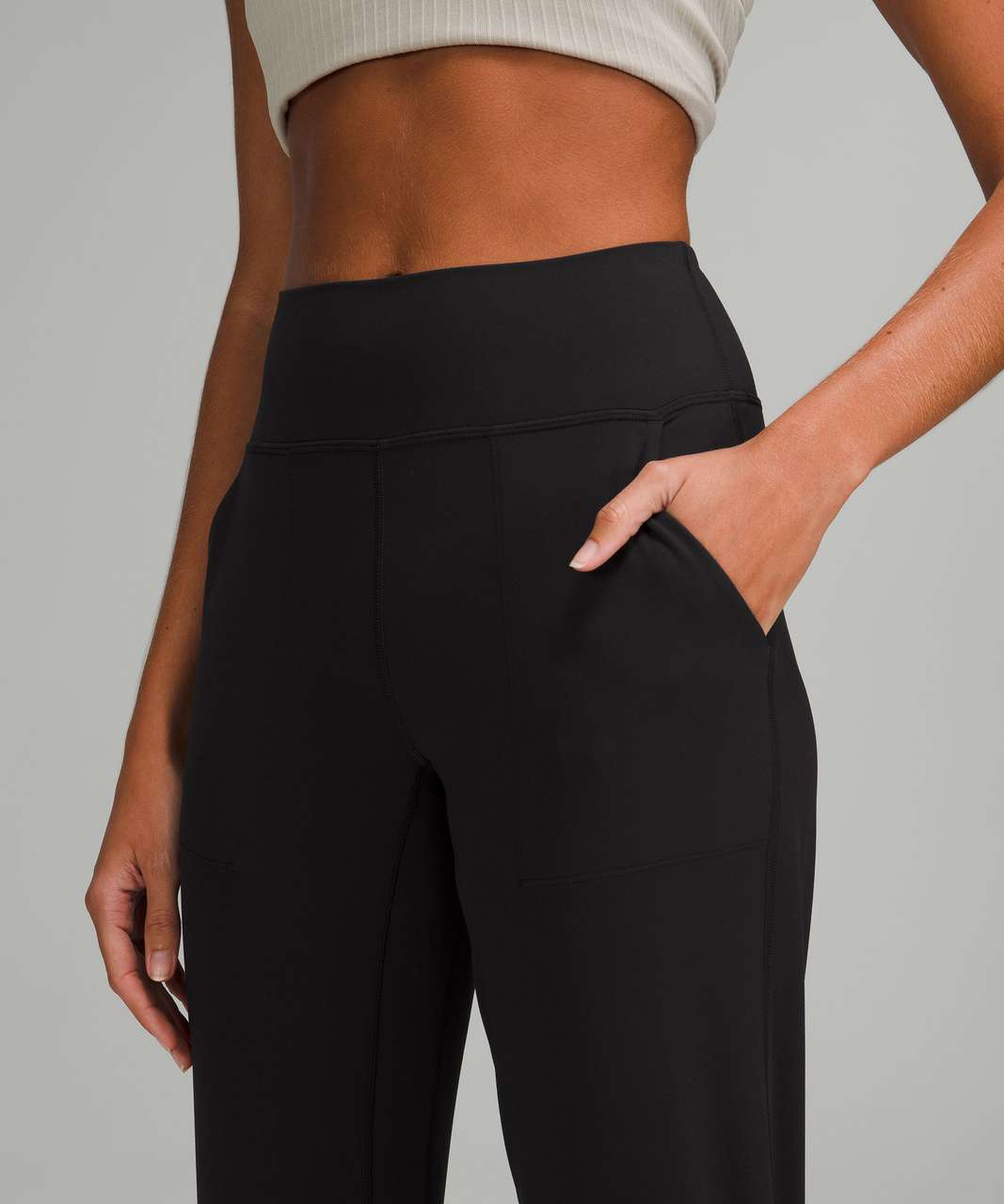 lululemon athletica, Pants & Jumpsuits, Lululemon Align Crop Black High  Rise Nulu W6hgr Cropped Yoga 2