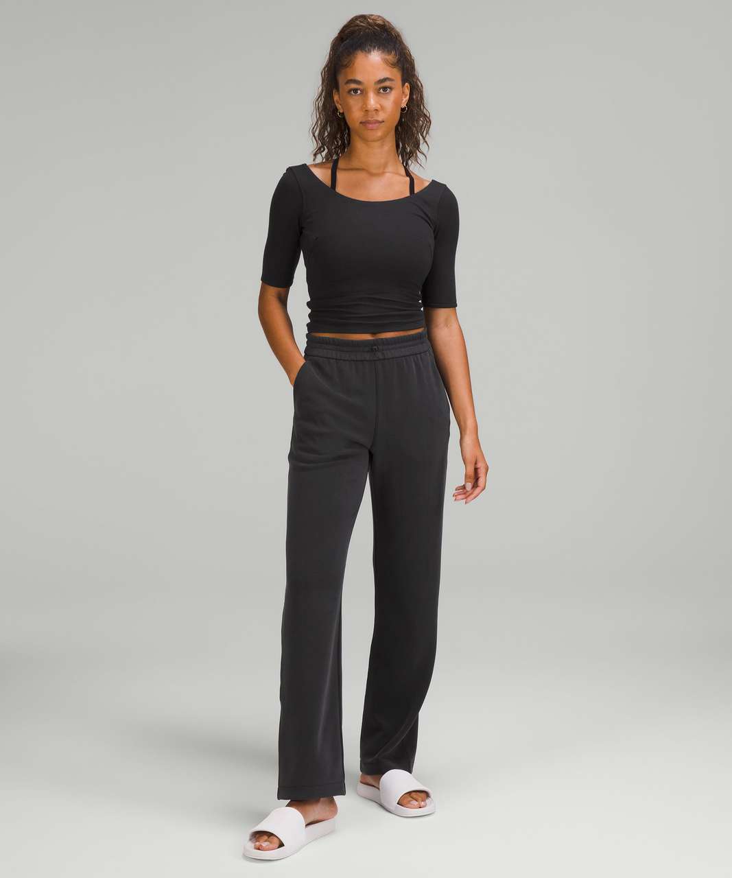 Lululemon Softstreme High-Rise Pant - Black - lulu fanatics