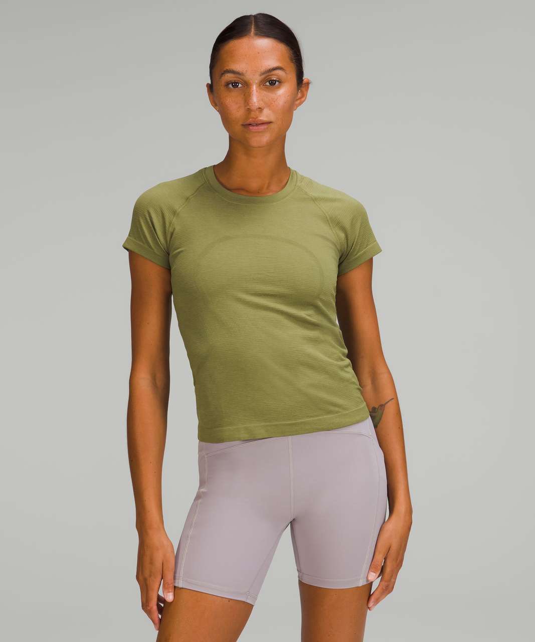 Lululemon Swiftly Tech Short Sleeve Shirt 2.0 *Race Length - Bronze Green / Bronze Green