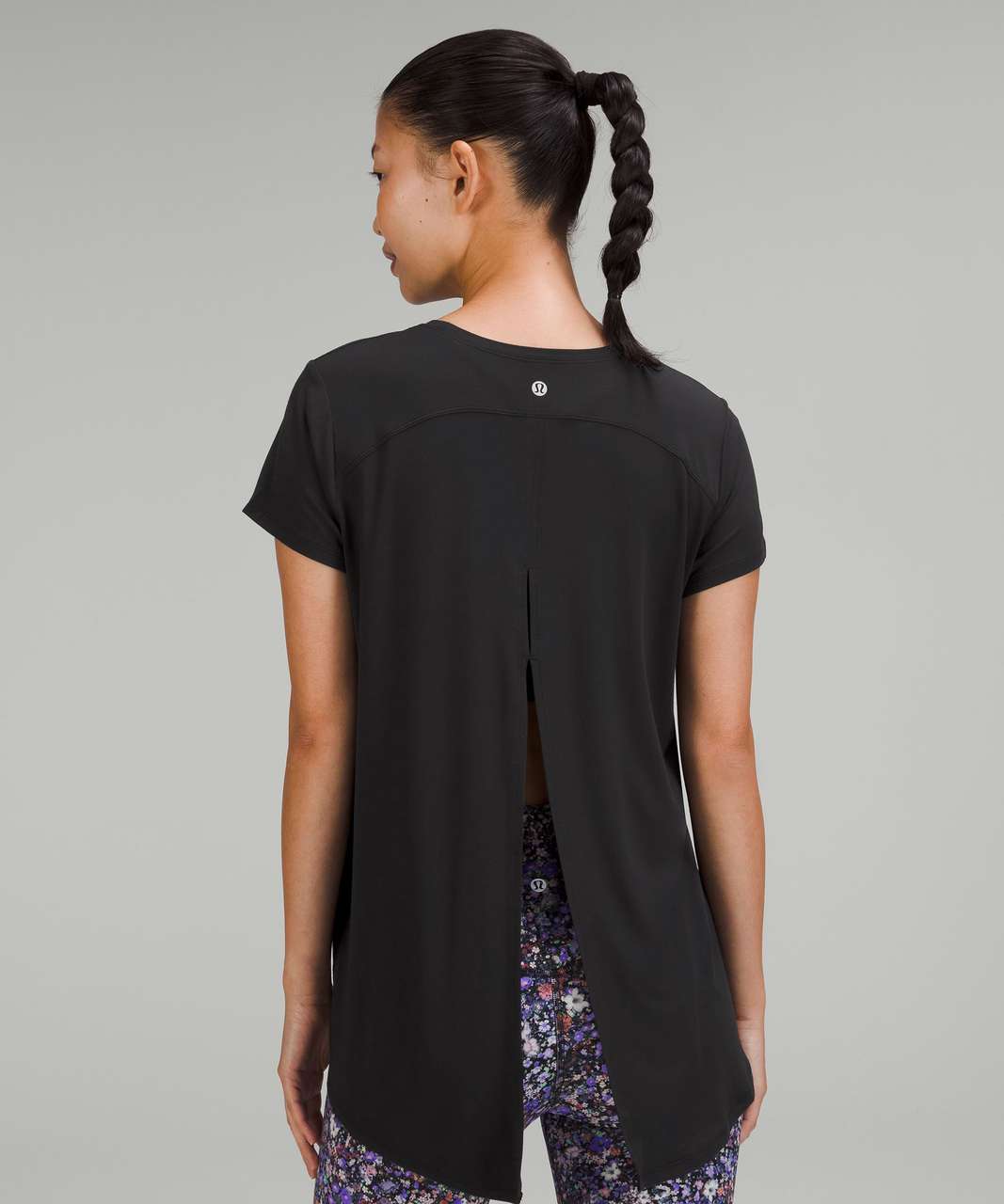 Lululemon Modal-Blend Open-Back Long Sleeve Shirt - Black - lulu