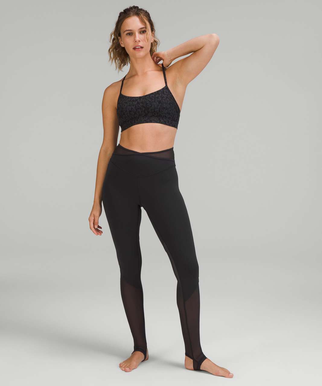 Lululemon Nulu and Crisscross Mesh Stirrup Tight - Black