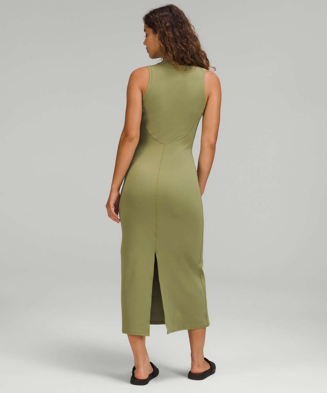 Lululemon All Aligned A-line Dress - Black - lulu fanatics