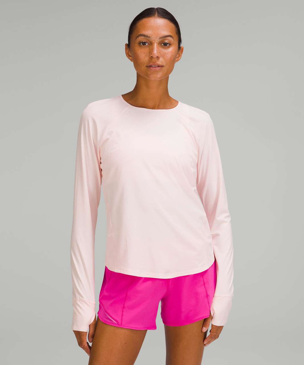 Lululemon Lightweight Stretch Running Long Sleeve Shirt - Strawberry Milkshake