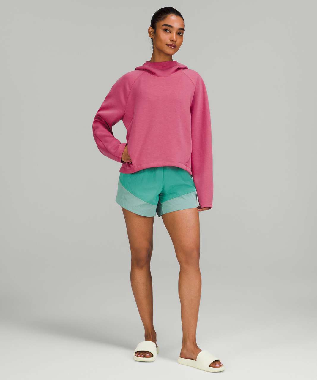 Lululemon AirWrap Modal Pullover Hoodie - Pink Lychee