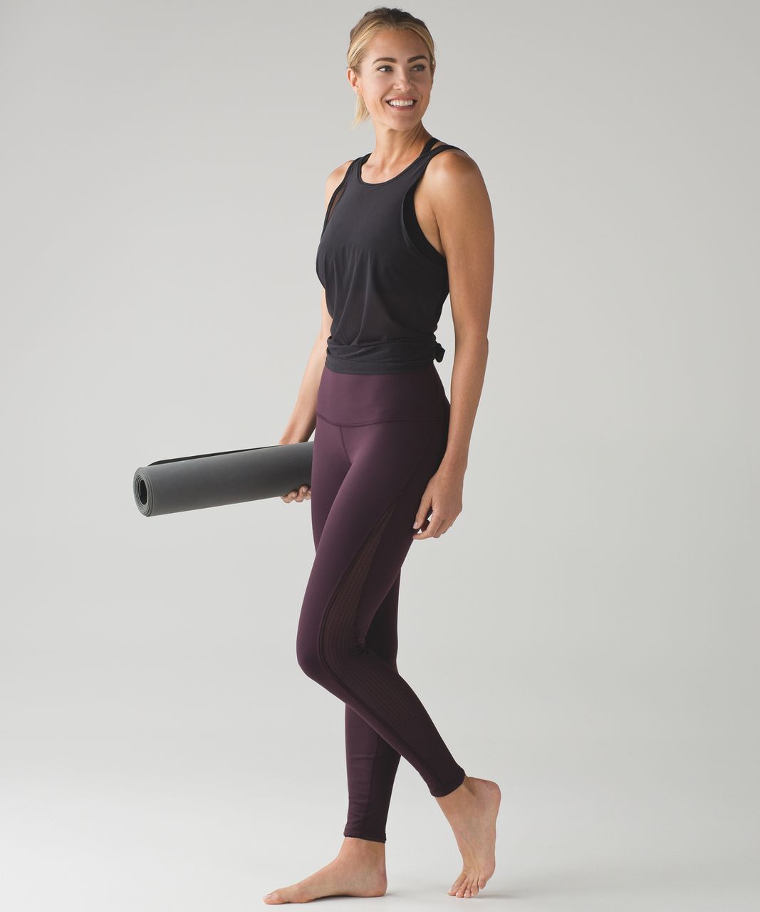 Lululemon Deep Breath Tight - Black Cherry