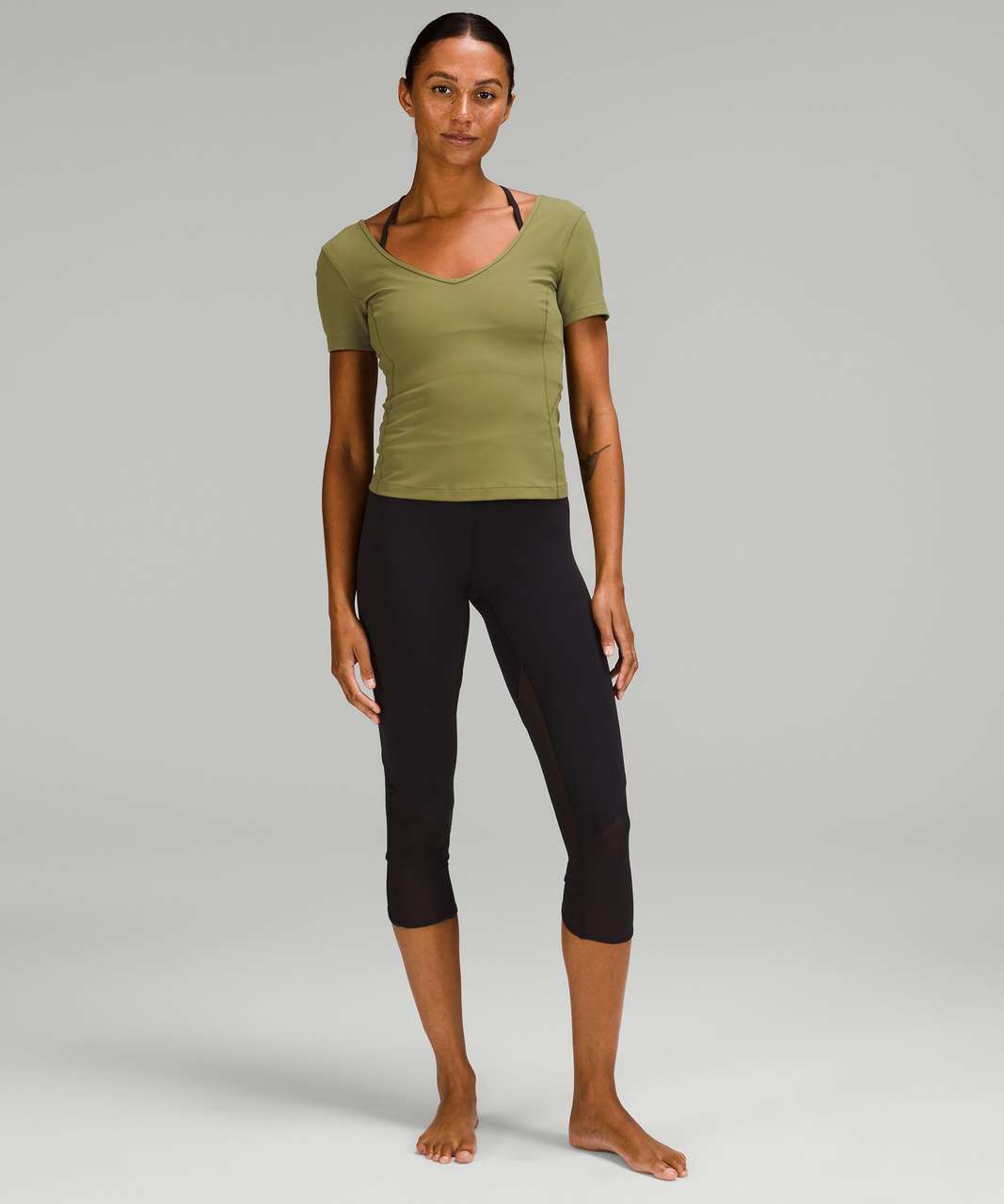 Lululemon Align Mesh T-Shirt *Special Edition - Bronze Green - lulu ...