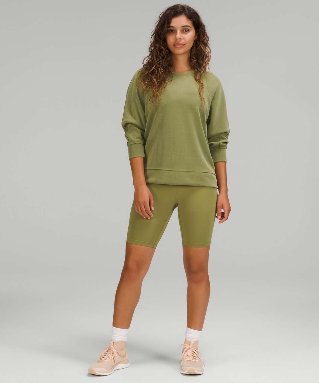 Lululemon Softstreme Draped-Back Crew - Bronze Green