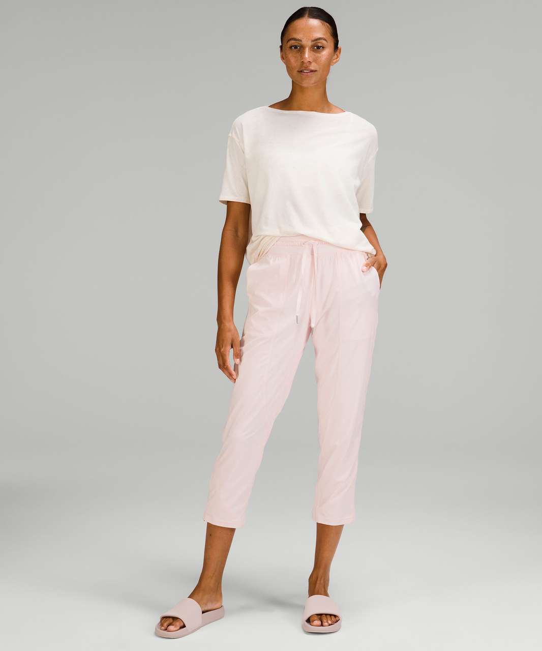 Help me choose long sleeve tops/sweatshirts to go with these pants I bought  (Dance studio crop in Java & Strawberry Milkshake) : r/lululemon