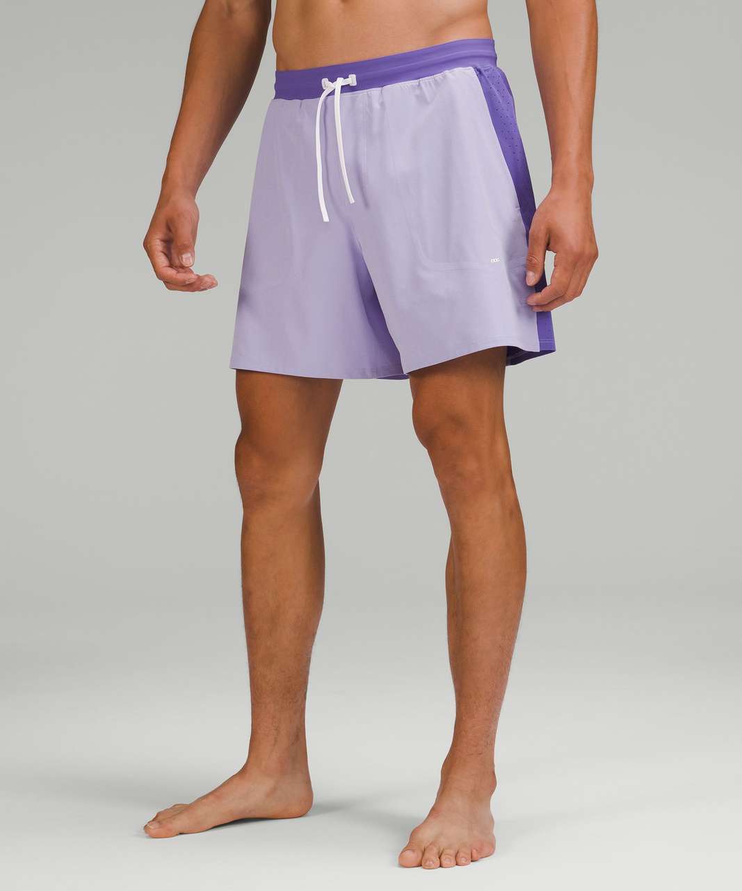 NWT $88 Lululemon Men Fast Free Lined Short 6 CHAI Charged Indigo Purple  Size L