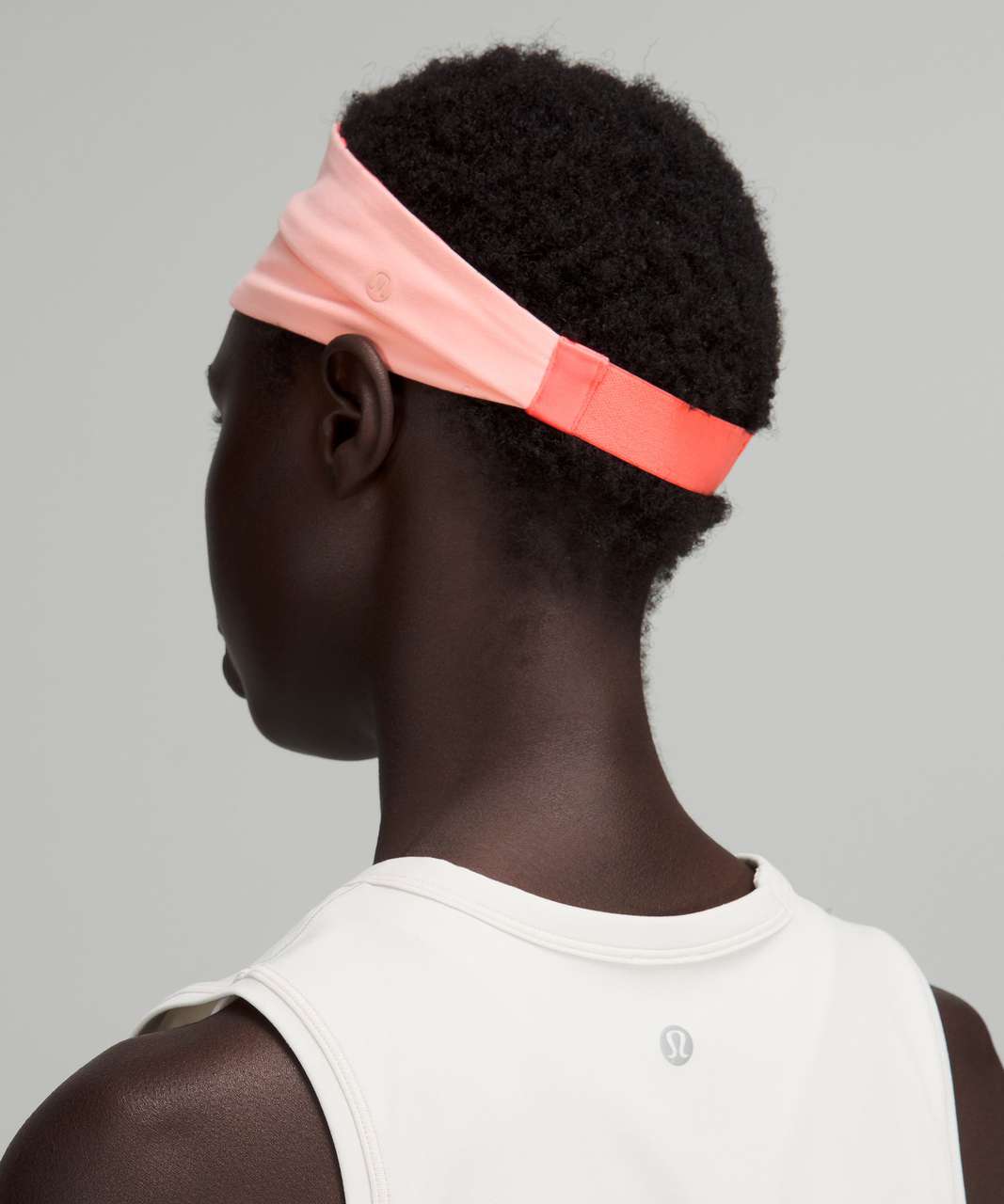 Lululemon Fringe Fighter Nulu Headband - Raspberry Cream / Dew Pink