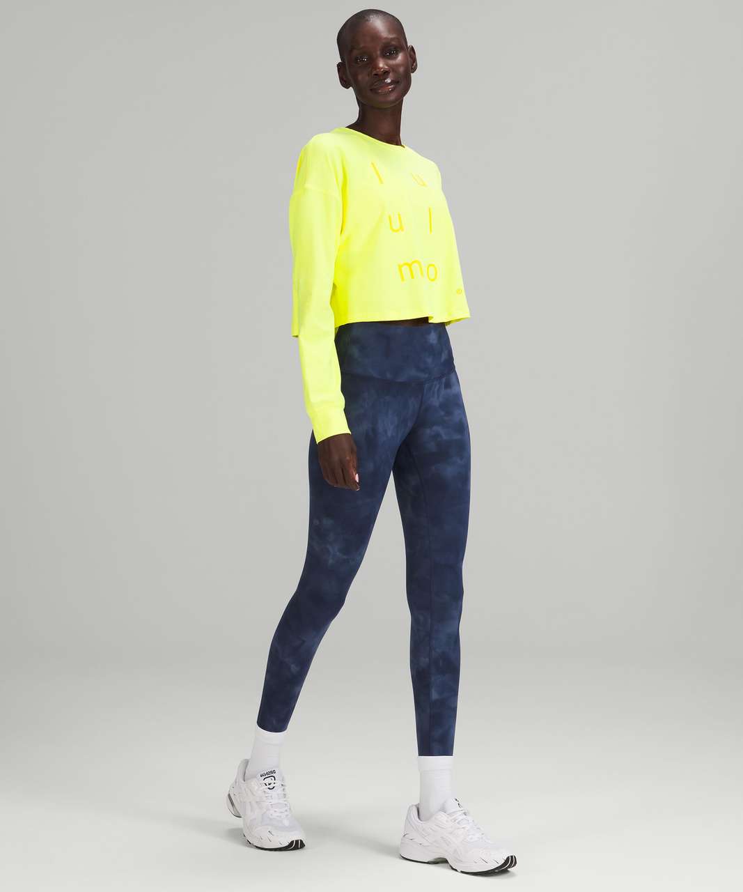 Lululemon Muscle Love Long Sleeve Shirt *Motif - Electric Lemon