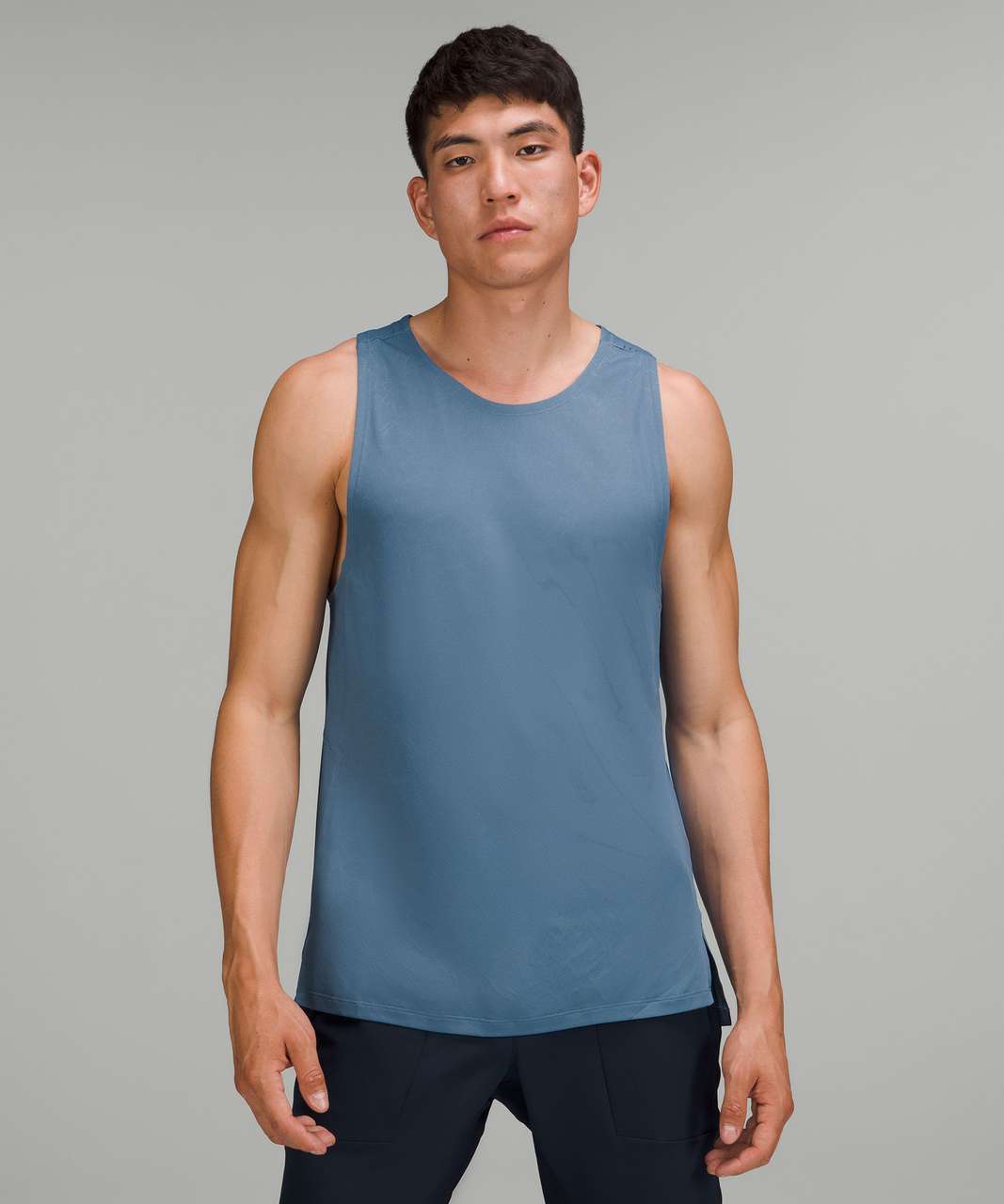 Lululemon Textured Training Tank Top - Soft Denim / River Blue