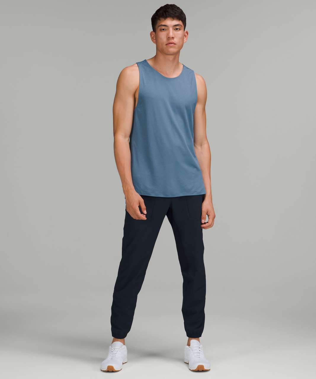 Lululemon Textured Training Tank Top - Soft Denim / River Blue