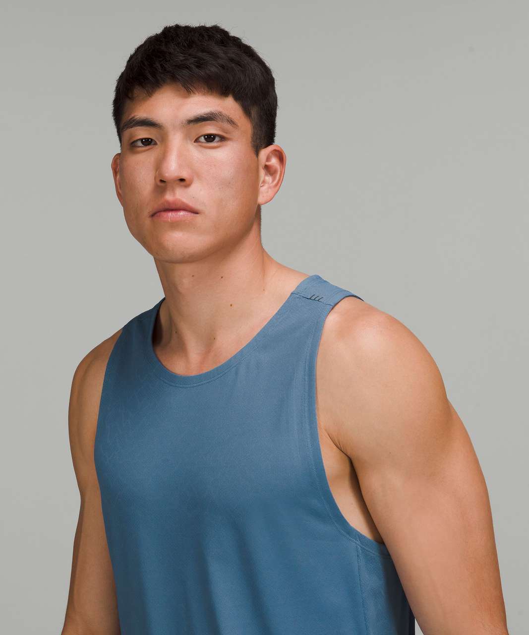 Lululemon Textured Training Tank Top - Soft Denim / River Blue