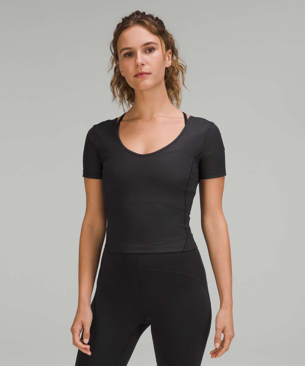 Lululemon Align T-Shirt - Polka Squat Emboss Black