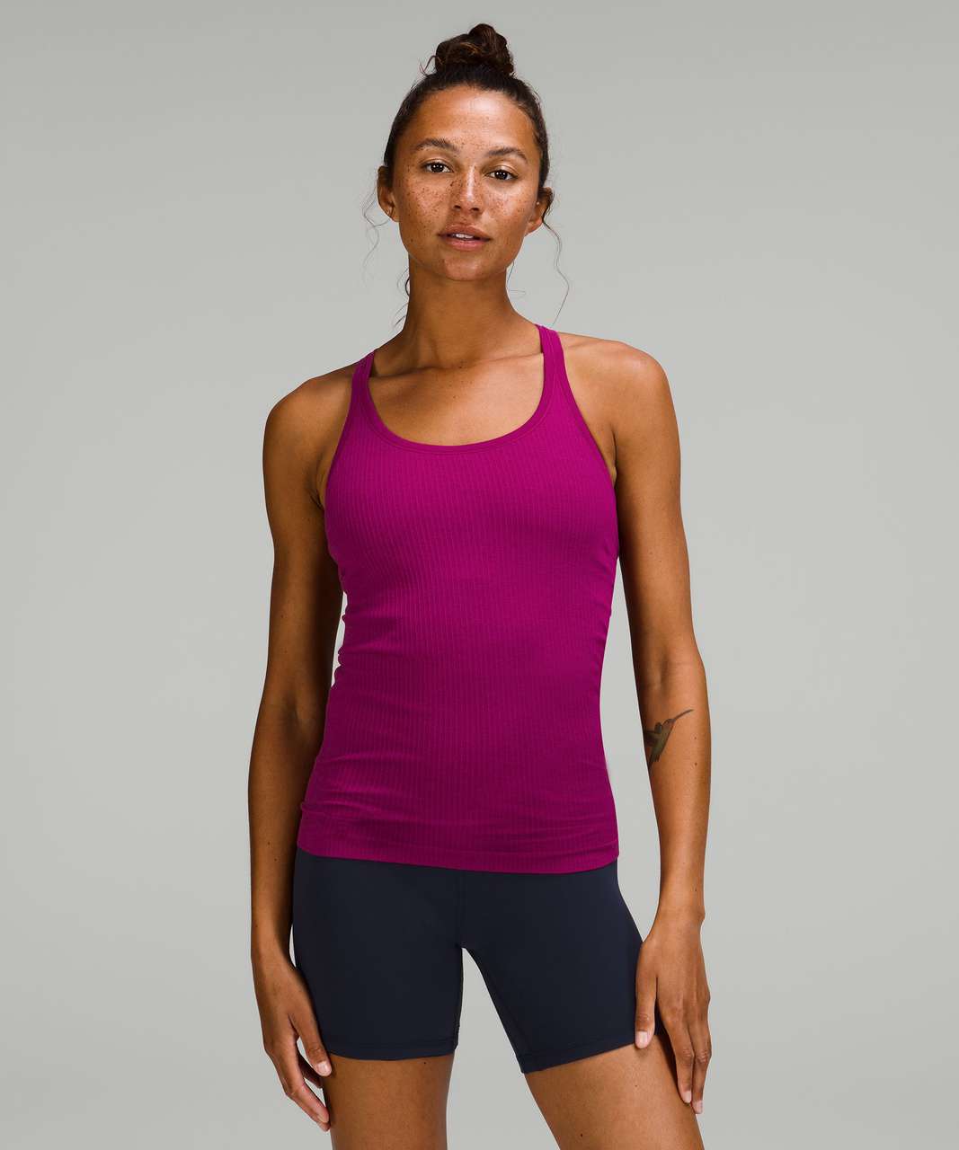 Lululemon Ebb to Street Tank Top - Magenta Purple - lulu fanatics