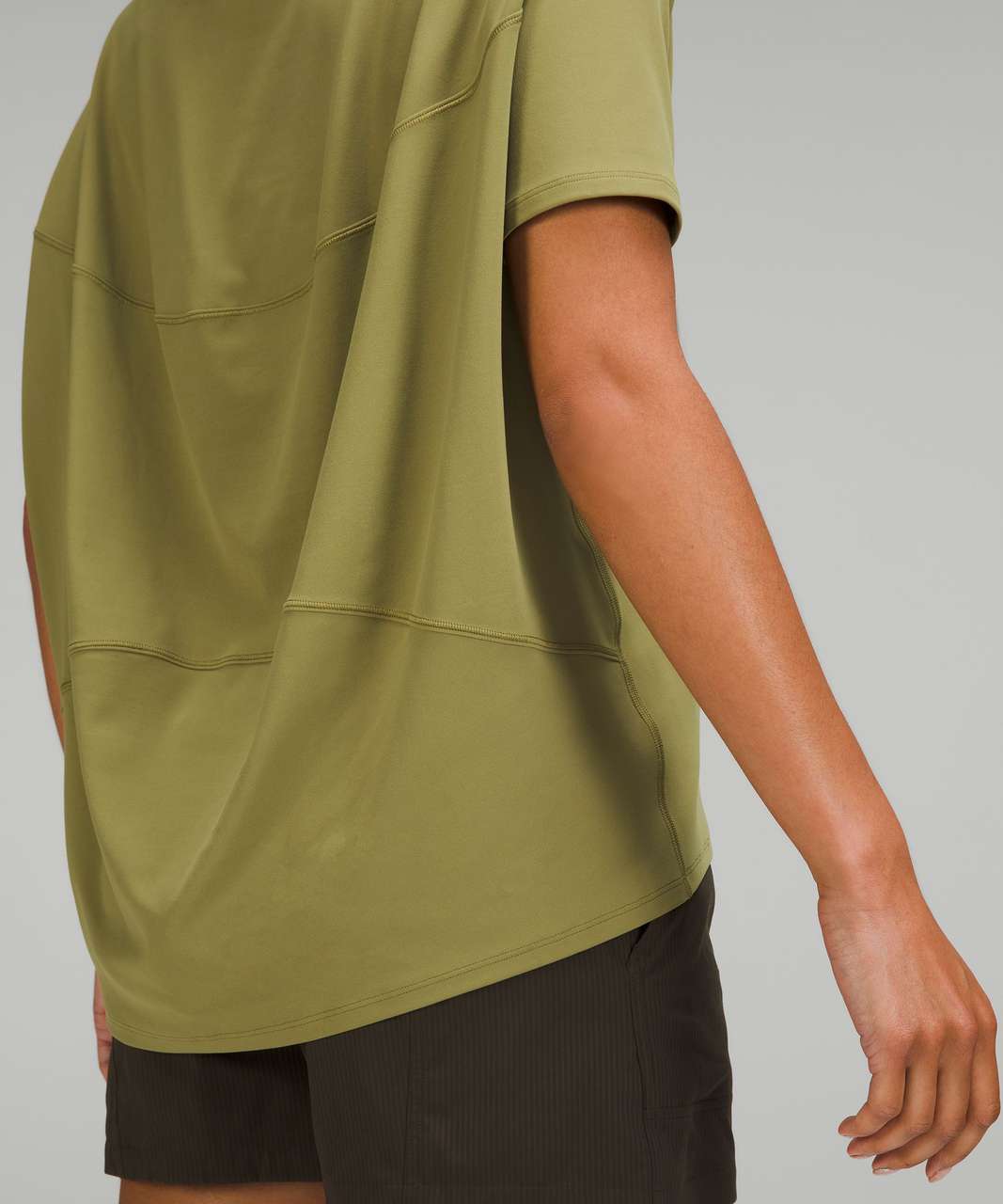 Lululemon Back in Action Short Sleeve T-Shirt *Nulu - Bronze Green