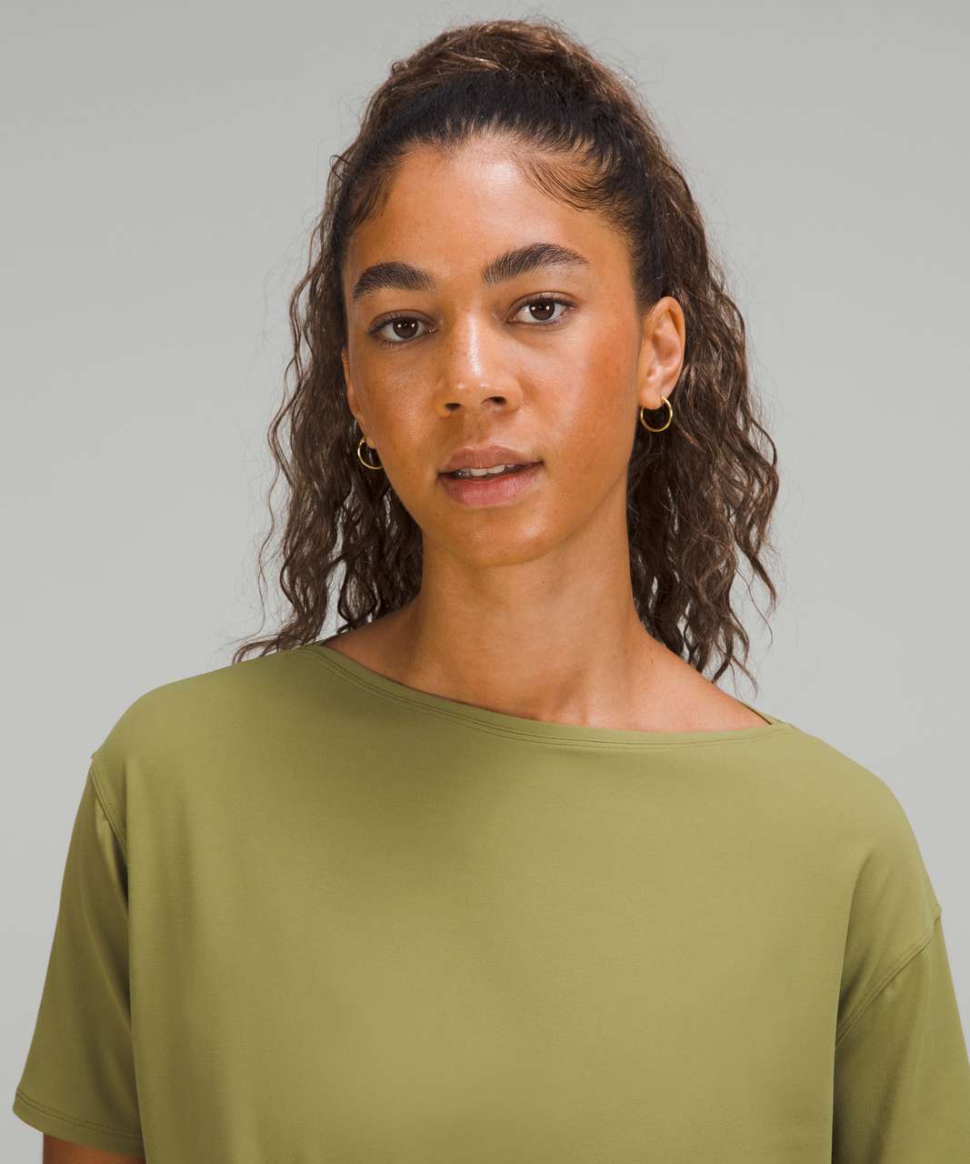 Lululemon Back in Action Short Sleeve T-Shirt *Nulu - Bronze Green