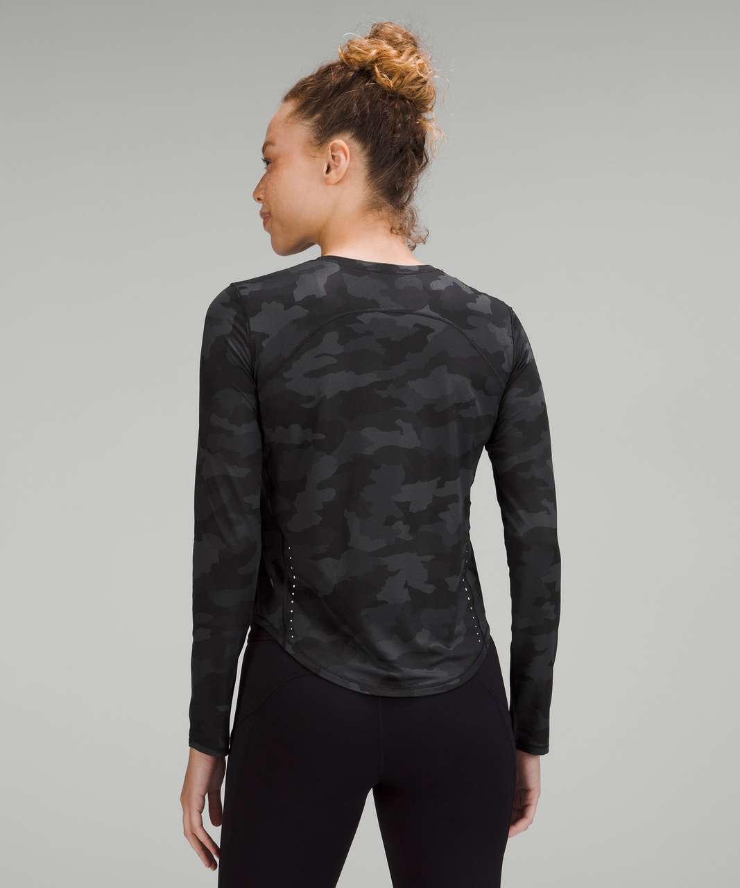 Lululemon Nulu Cropped Slim Yoga Short Sleeve - Le Tigre Camo Deep Coal  Multi - lulu fanatics