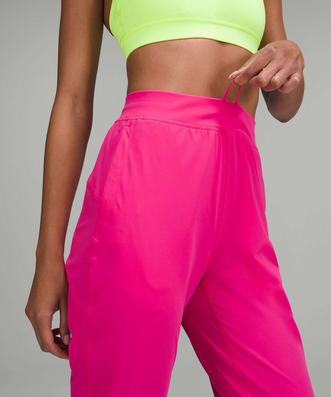 Lululemon Adapted State High-Rise Cropped Jogger 23 - Sonic Pink - lulu  fanatics