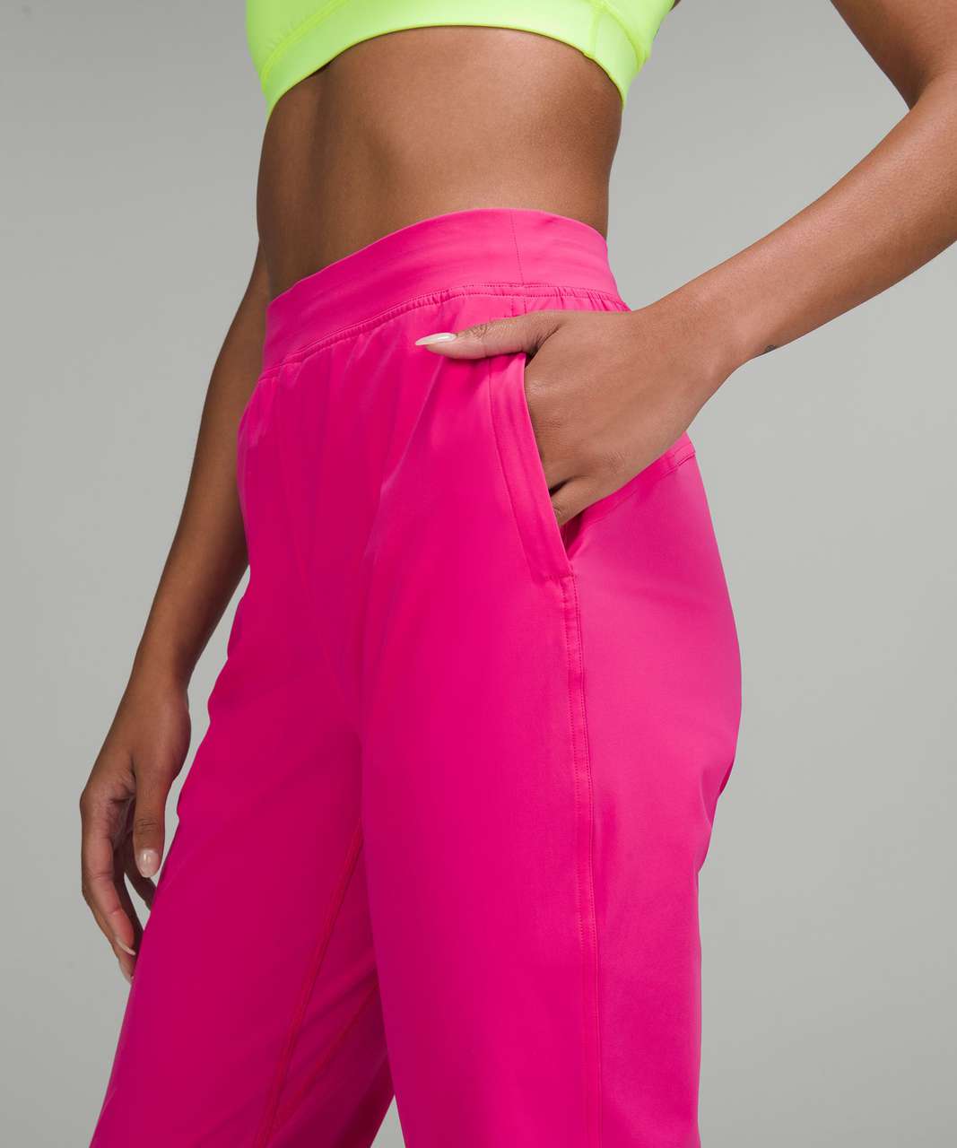 Lululemon Adapted State High-Rise Cropped Jogger 23 - Sonic Pink - lulu  fanatics