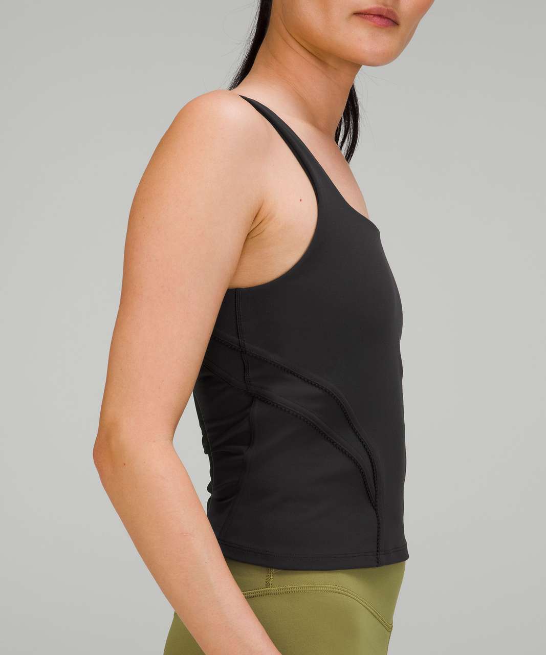 Lululemon Nulu And Mesh-back Shelf-bra Yoga Tank Top - Charged