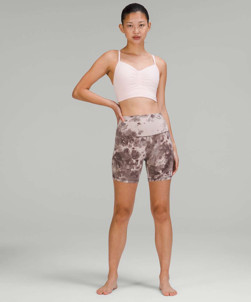 lululemon athletica, Shorts, Lululemon Align Highrise Short 8 Diamond Dye  Mink Bery Lunar Rock Shadow Grey