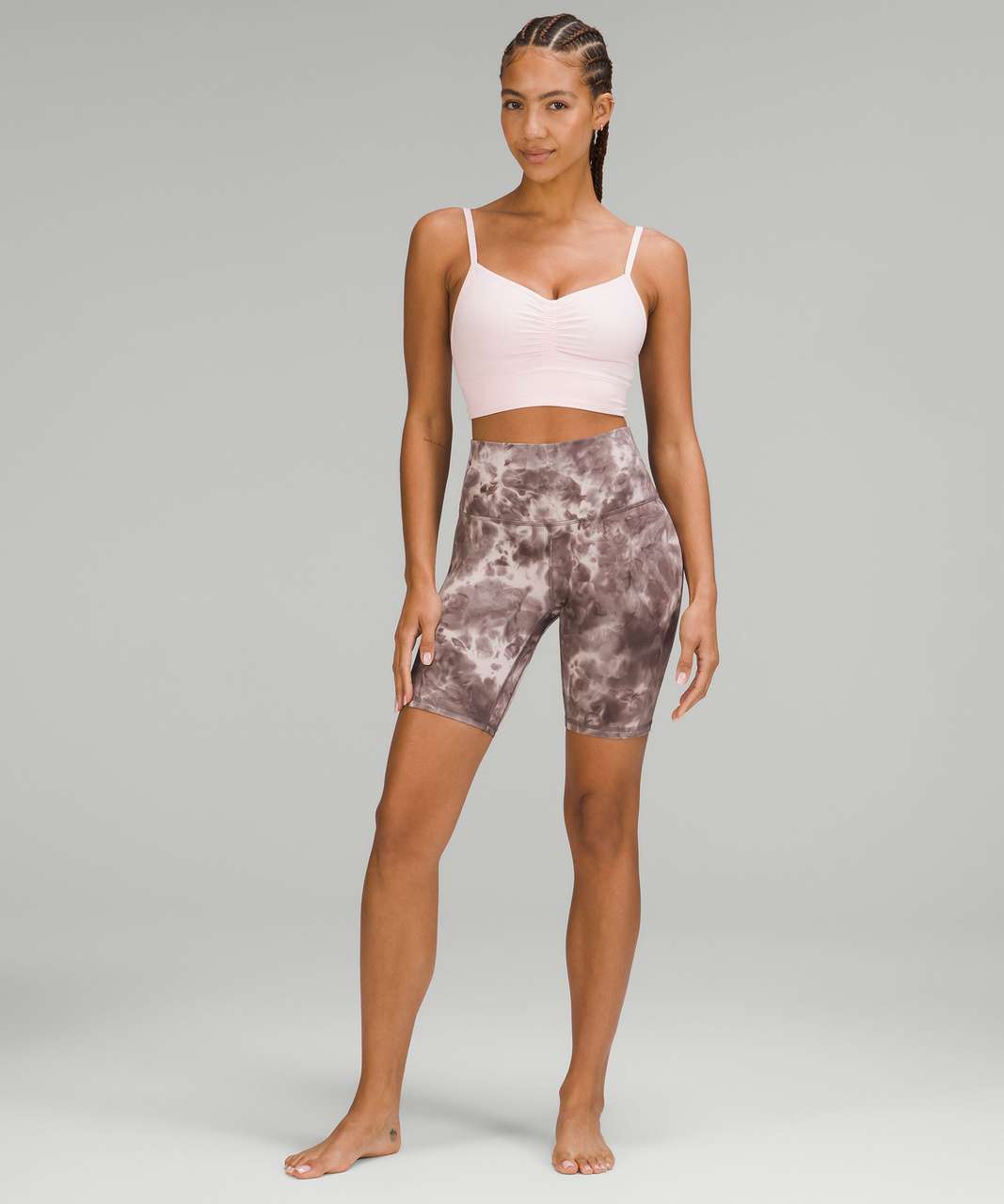 lululemon Align� HR Short 8, Diamond Dye Pitch Grey Graphite Grey