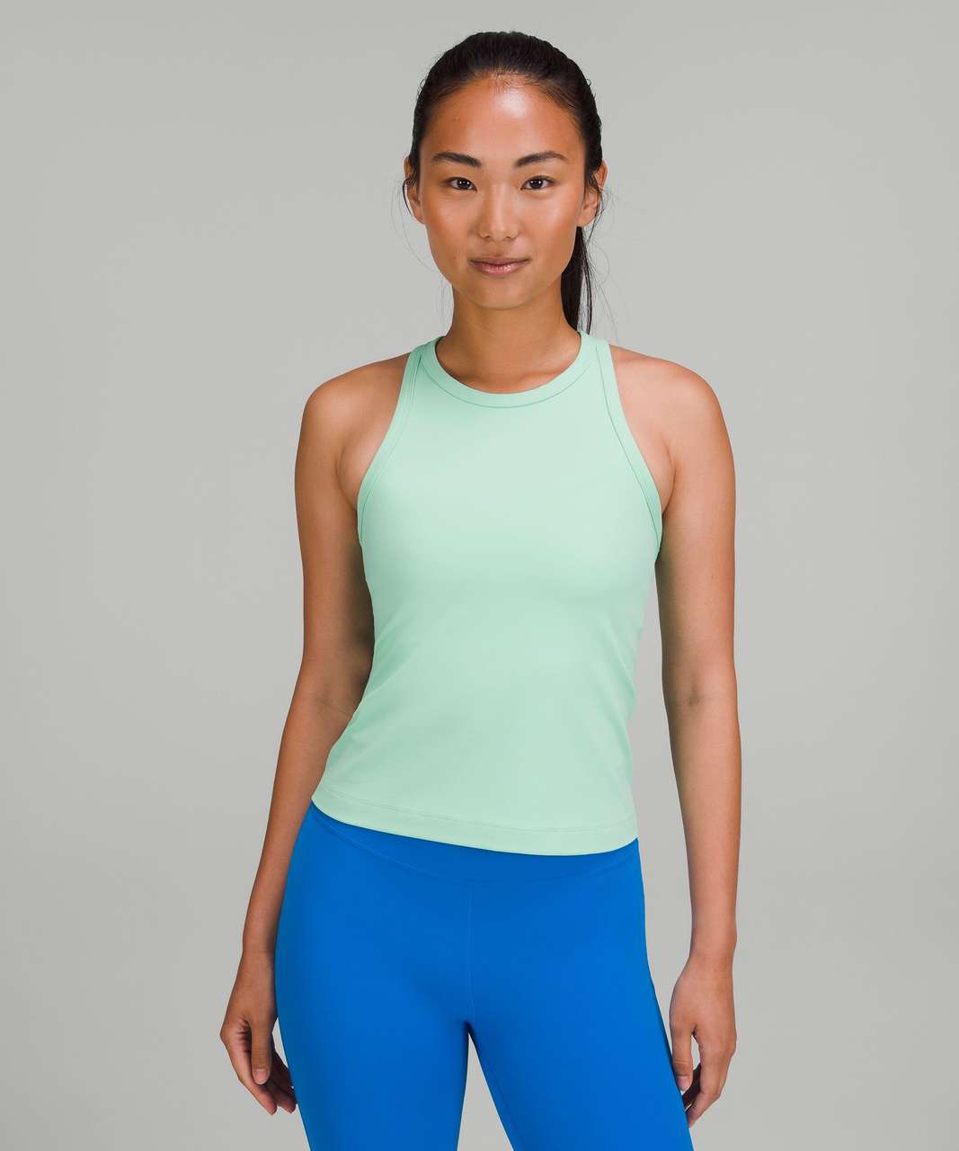 Lululemon Womens Yoga Tight Fit Align Hip-Length Racerback Tank Top -  YellowNeonElectric Lemon - Size 12