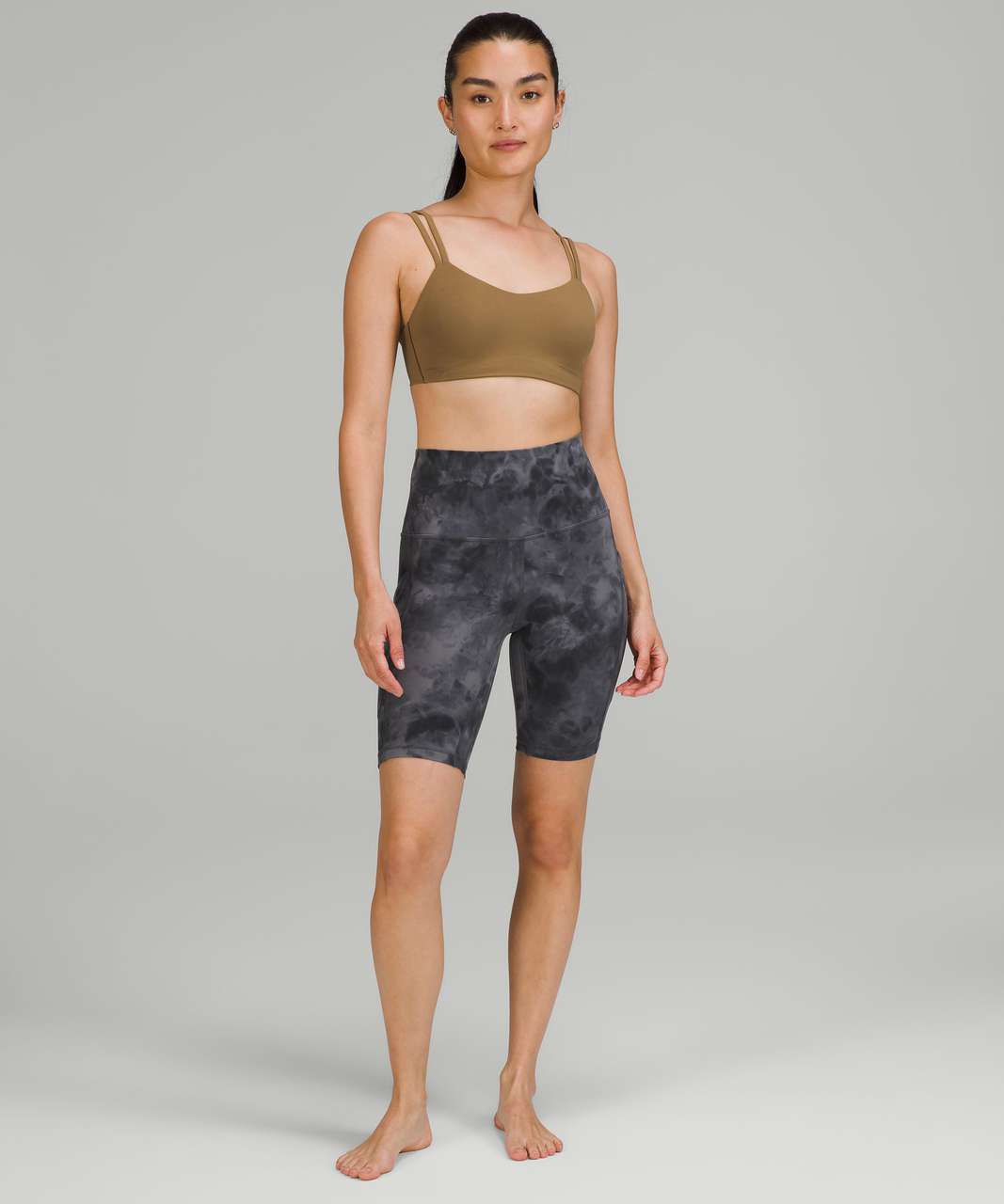 Lululemon Align High Rise Short 8” Diamond Dye Graphite Grey Pink