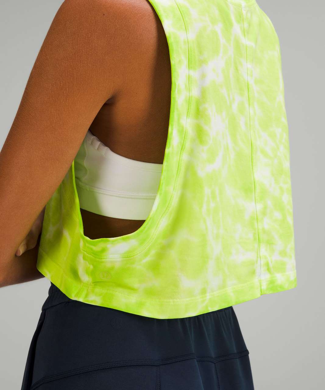 Lululemon All Yours Cropped Cotton Tank Top *Tie Dye - Marmoleado Tie Dye Eccentric Lime