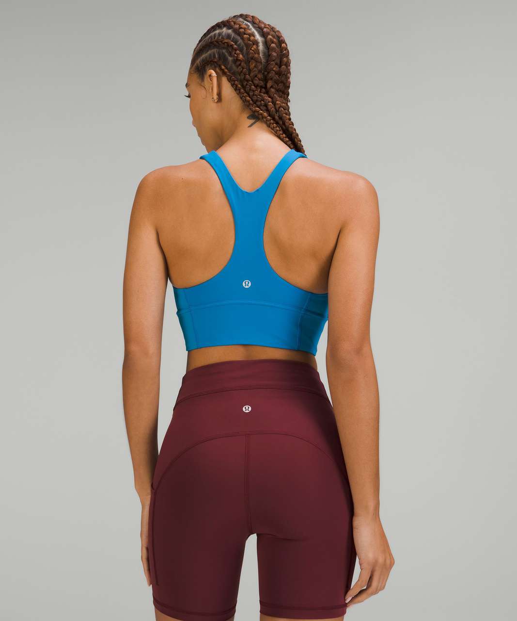 LULULEMON Wunder Train Longline Bra Size 10 NWT 029 BLUE LIGHT /Free  Shipping